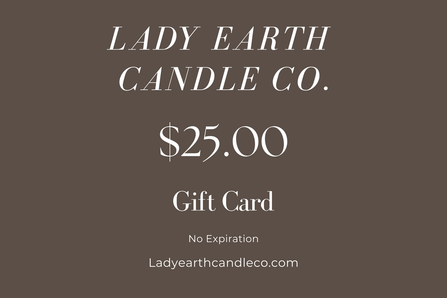 Lady Earth Candle Co. Gift Card