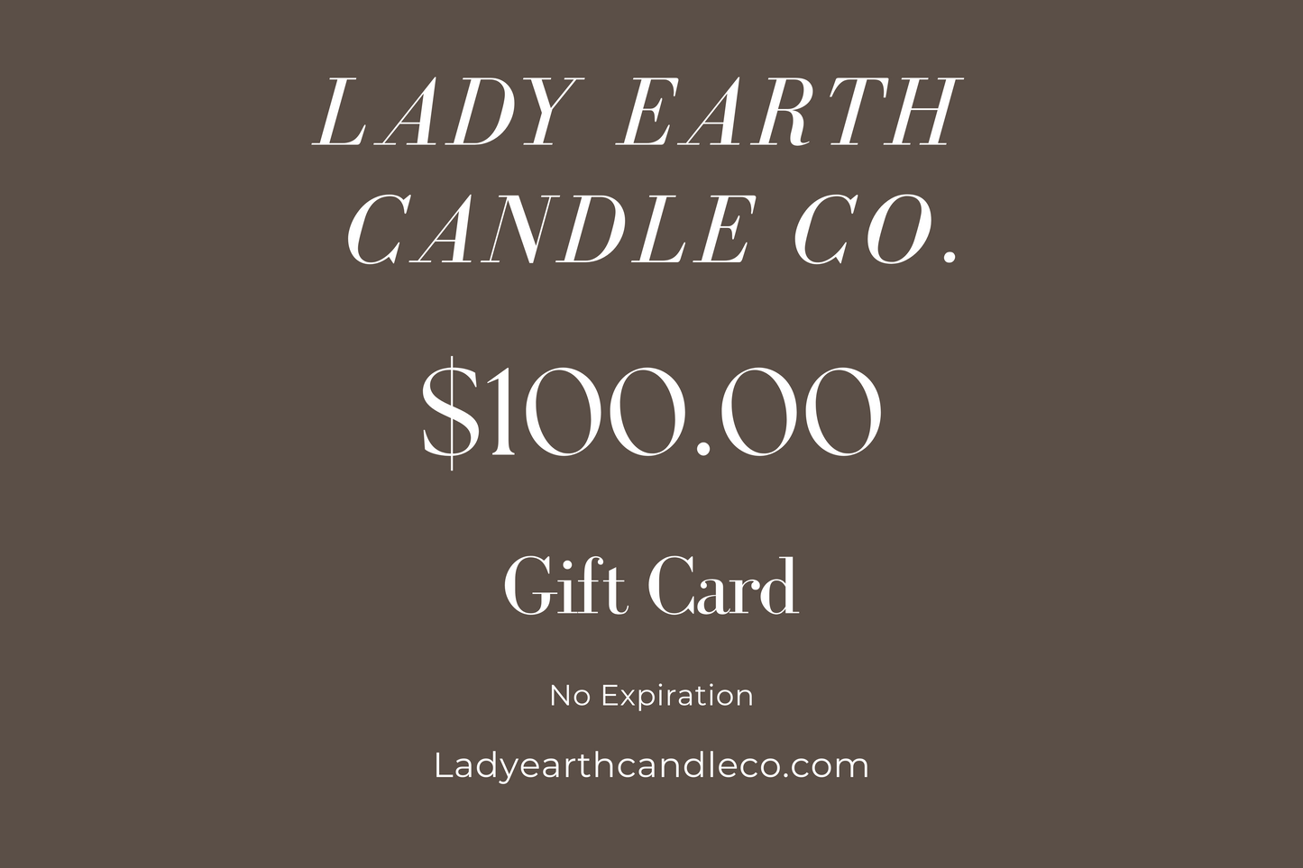 Lady Earth Candle Co. Gift Card